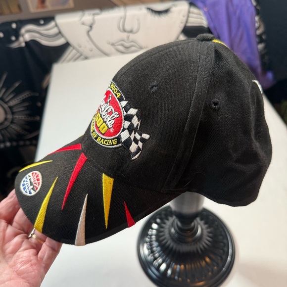 Coca Cola 600 Racing Hat - Black with Red and Yellow Accents - Picture 7 of 11